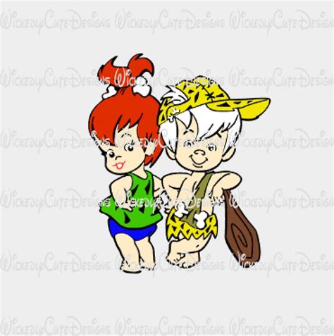 Pebbles And Bamm Bamm Svg Dxf Eps Png Digital File Cute Designs