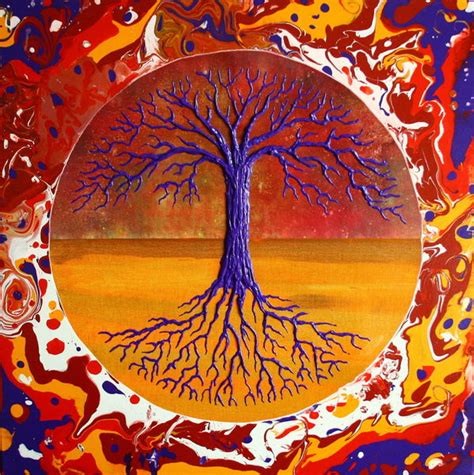 Modern Spiritual Art Tree Of Life Lebensbaum Lebensbäume Tree Of
