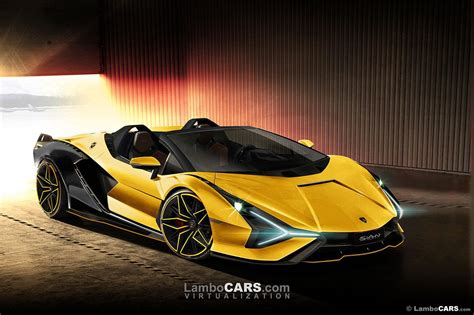 High Resolution Lamborghini Sian Roadster Photos