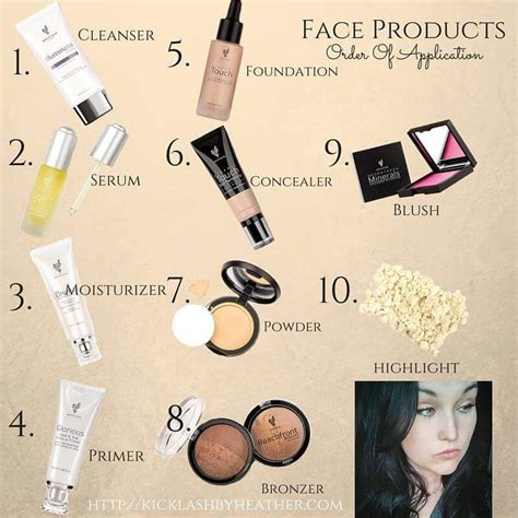 Order Of Application For Skin Care And Face Makeup With Younique Click