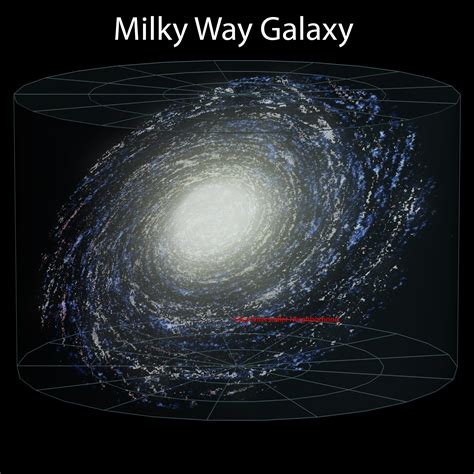 Large Detailed Map Of The Milky Way Milky Way Large Detailed Map