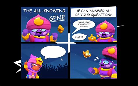 The All Knowing Gene Brawl Stars Meme Template Brawlstars