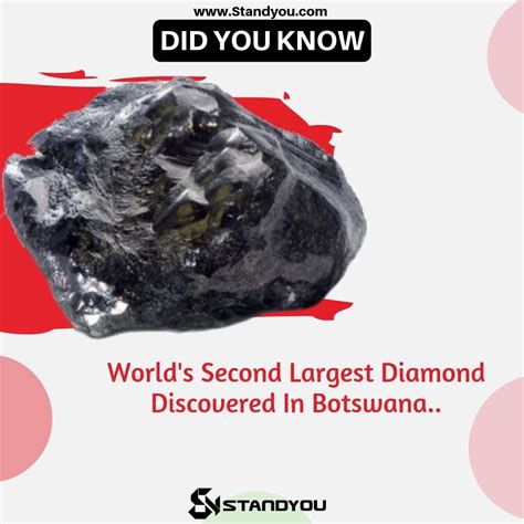 didyouknow world s second largest diamond discovered in botswana
