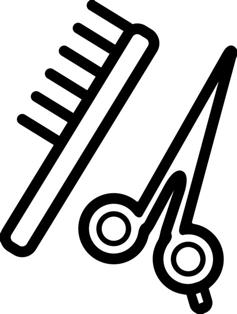 Scissors And Comb Svg Png Icon Free Download 17535
