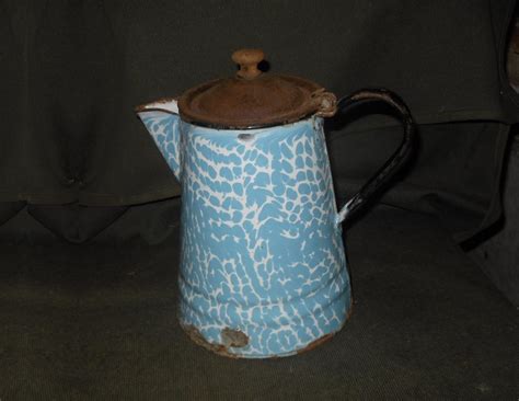 A Good Old Fashioned Actual Antique Graniteware Coffee Pot Collectors