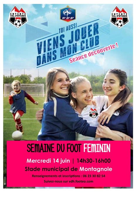 Actualité Semaine Du Foot FÉminin Viens Essayer Club Football