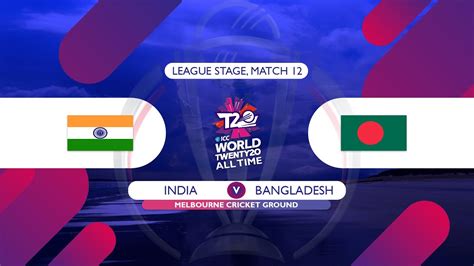 India Vs Bangladesh T20 World Cup 2020 All Time Mcg Match 12