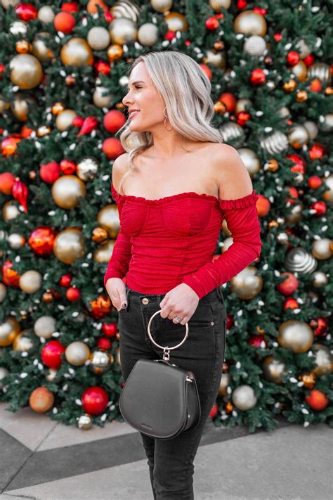 A Festive Christmas Party Look Holiday Style Dress Me Blonde Party Looks Holiday Fashion