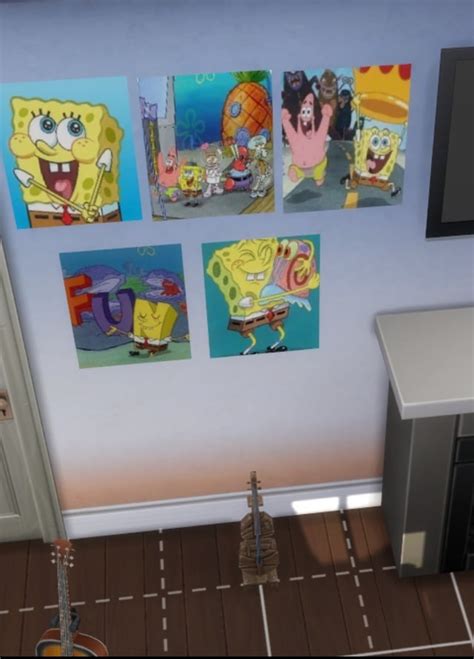 I Made Some Spongebob Posters Bgc Hope You Enjoy Link Below Sims4