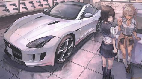25 Anime Girl With Car Wallpapers Wallpaperboat