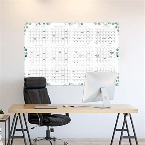 Simplified 2023 Yearly Wall Calendar Double Sided Large 24 X 36