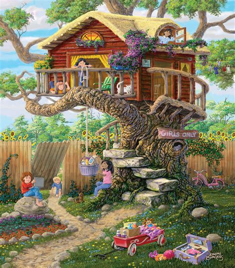 Where are the best places to buy puzzles? Girl's Clubhouse - 300pc Large Format Jigsaw Puzzle by ...