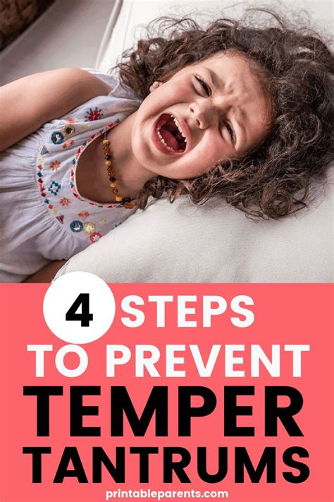 How To Deal With Temper Tantrums Free Printable Tool Printable