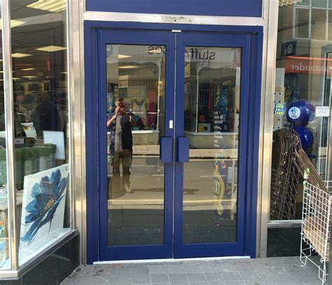 New Aluminium Shop Front Entrance Doors Darby Door Systems