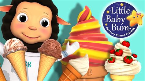 Ice cream, ice cream, red and yellow, ice cream, ice cream, blue and purple,. Ice Cream Song for Children | Learn with Little Baby Bum ...