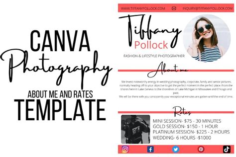 Canva Photography About Me Template