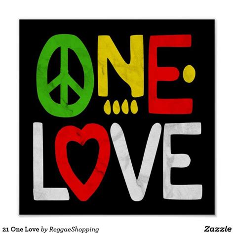 21 One Love Poster Zazzle Love Posters First Love Custom Posters