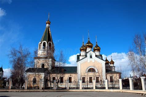 Preobrazhensky Cathedral Of Yakutsk Stock Photo Image Of Yakutsk