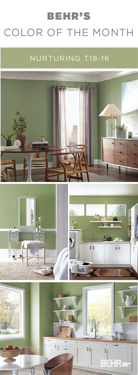 Color Of The Month Nurturing Colorfully Behr Green Room Colors