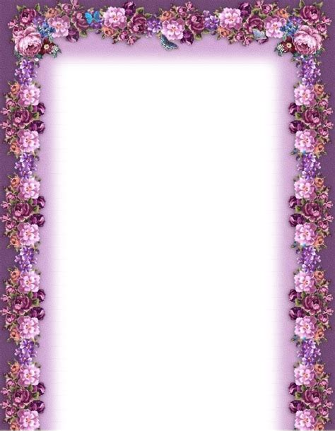 7 Best Images Of Free Printable Purple Borders And Frames
