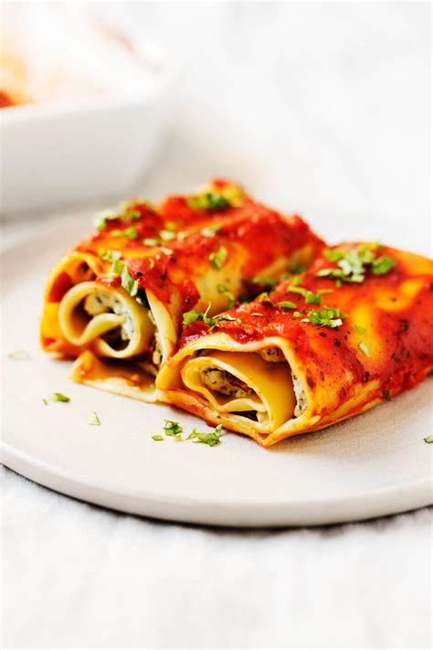 Vegan Spinach Lasagna Rolls Make Ahead Freezable Comfort Food