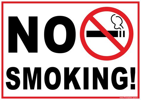 No Smoking Sign Free Download ~ Signs Flaches Schwarzes Nichtraucher