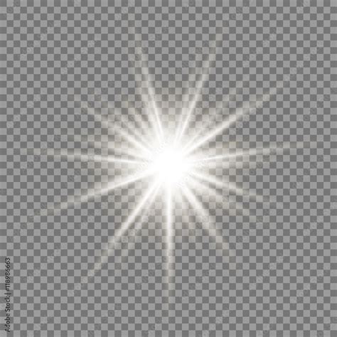 Vector Transparent Sunlight Special Lens Flare Light Effect Stock