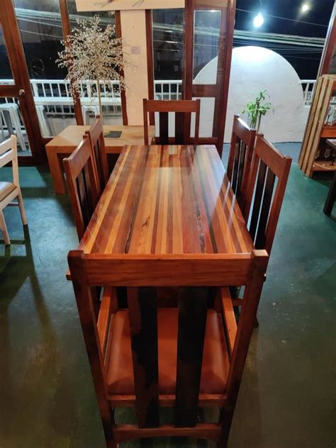 Dining Set Narra Wood Kamagong Wood Furniture And Home Living
