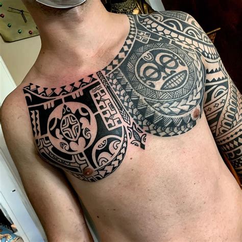 Discover More Than 67 Polynesian Tribal Chest Tattoo Designs Latest