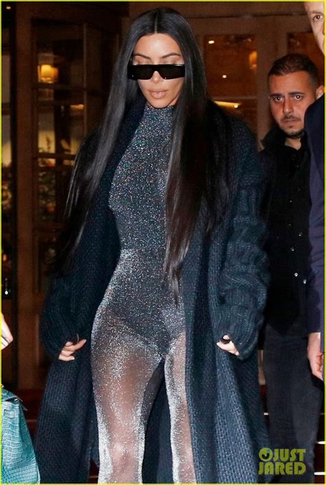 Kim Kardashian Goes Sheer And Sparkly While In Paris Photo 4262745