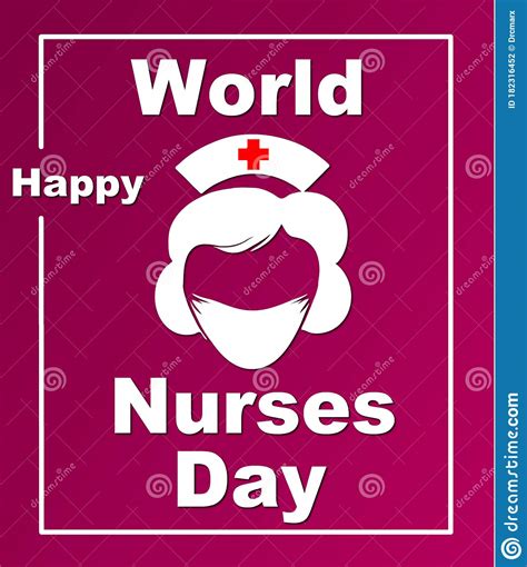 Happy World Nurses Day Poster Editorial Photography - Illustration of ...