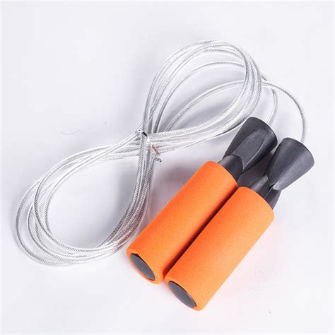 Yellow Professional Steel Wire Jump Rope With Bearing For Fitness Polloo