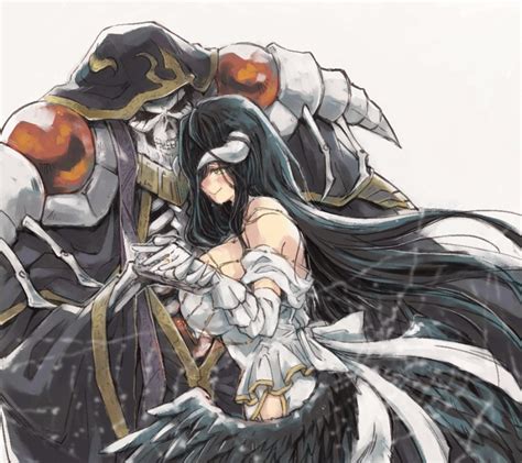 overlord ainz x albedo sad anime girl anime art girl monster girl encyclopedia anime group