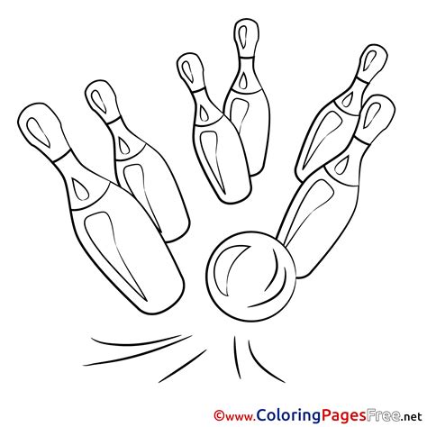 Bowling Alley Coloring Sheet Coloring Pages