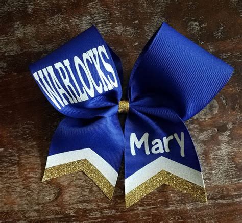 Custom Cheer Bow Chevrons And Names Ships Fast Etsy Custom Cheer Bows Cheer Bows Bows