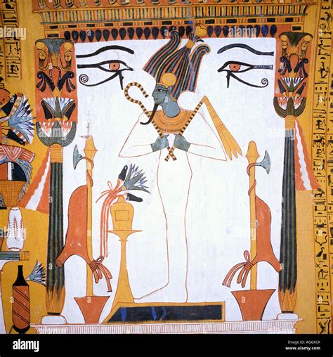 Osiris God Of The Underworld Deir El Medina Egypt Stock Photo Alamy