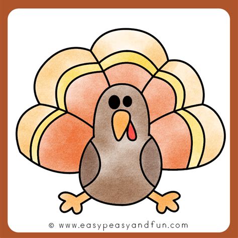 How To Draw A Turkey Easy Peasy And Fun