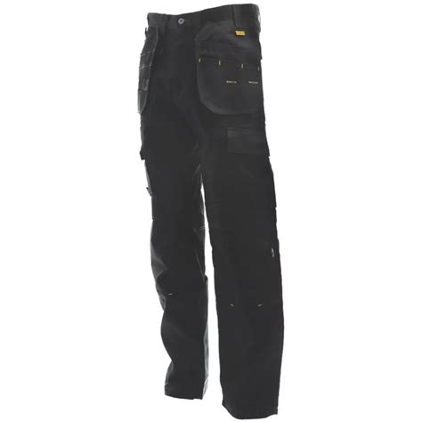 Dewalt Pro Tradesman Work Trousers Black 32 W 31 L Screwfix