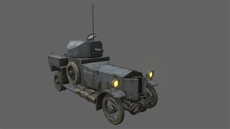 Rolls Royce Armored Car 1914 3d Model By Arischrys 899b9ca Sketchfab