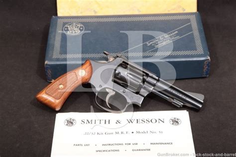 Smith And Wesson Sandw Model 51 1960 2232 Kit Gun 22 Magnum Wmrf