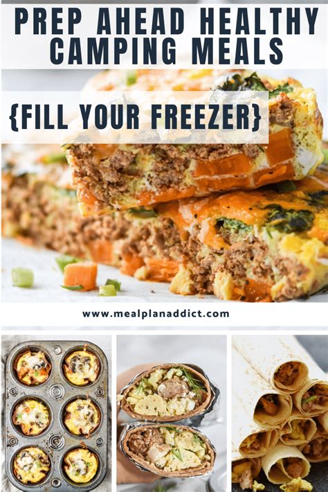 Prep Ahead Healthy Camping Meals Fill Your Freezer Meal Plan Addict