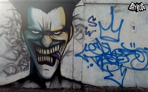 Batman The Joker Graffiti Wall Mural Art Spotted In Chile New