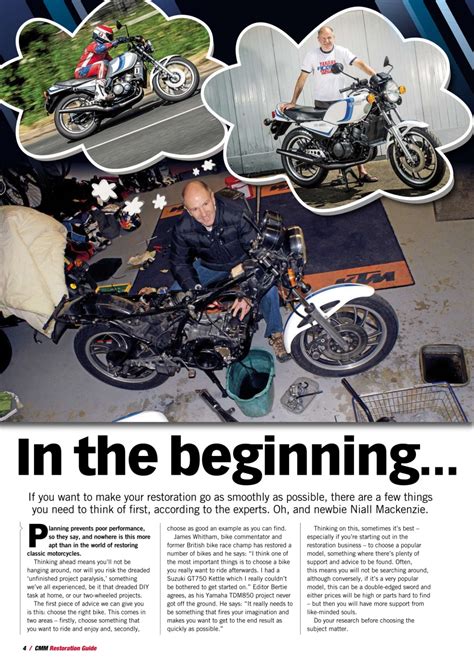Classic Motorcycle Mechanics Magazine Restoration Guide Special Issue