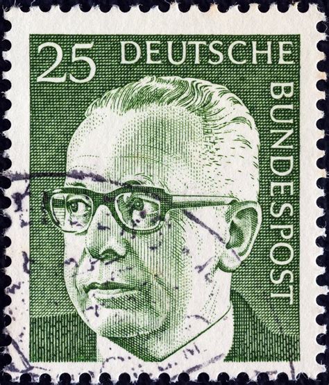 Germany Circa 1971 A Stamp Printed In Germany Shows A Portrait Of