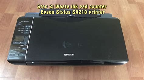 Reset Epson Stylus Sx210 Waste Ink Pad Counter Youtube