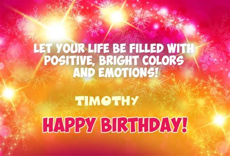 Happy Birthday Timothy Pictures Congratulations