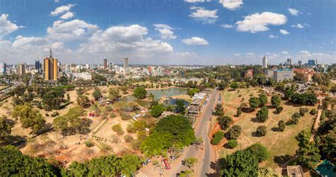 General Aerial View Of Nairobi Kenya Stock Photo