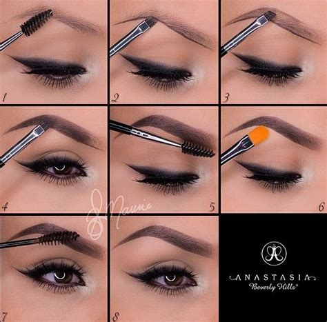 Eyebrow pencil, matte brown eyeshadow, an angled brush, a spoolie brush beautiful eyebrows frame the face and accentuate makeup. How to do eyebrows. | Makeup Cant cover up an ugly heart | Pinterest