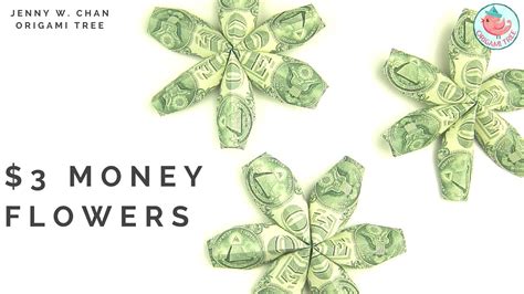 Diy How To Fold 3 Flower Money Dollar Origami Paper