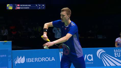 World no.1 viktor axelsen, through a practice drill, showed the disparity that badminton world federation's new service rule brings between tall and short players. Viktor Axelsen - European champion! - YouTube
